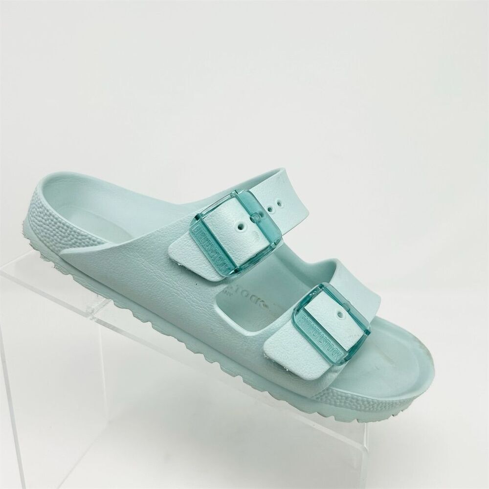 Birkenstock Arizona Essentials EVA Slide Sandals Surf Green Size 37 **FLAW**